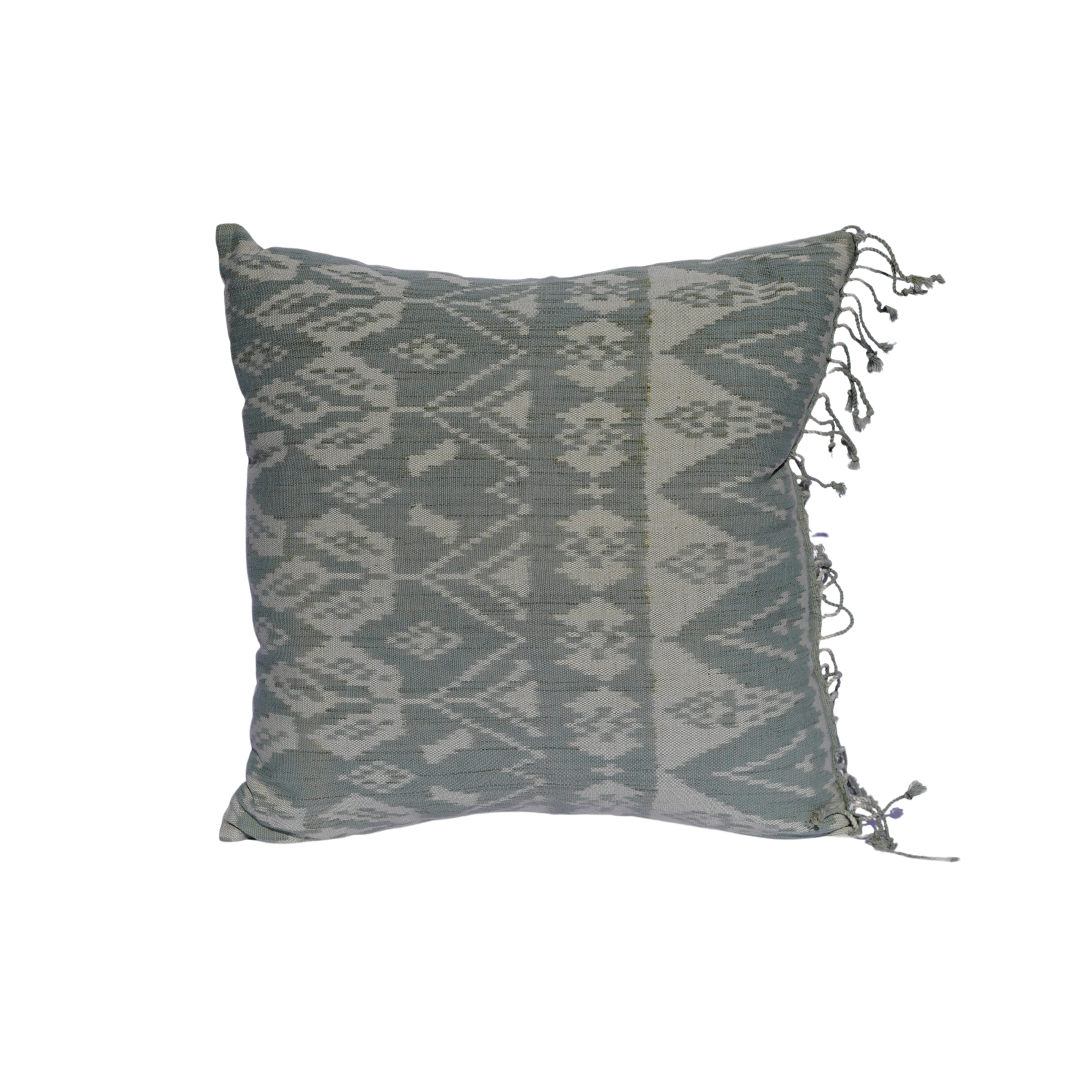 Rote Ikat Dusty Blue - Square